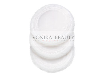 Round White Cotton Makeup Makeup Puff Sponge Tool Satin Velour Powder Puff