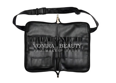 Pro Makeup Brush Bag PU Leather Portable 26 Pockets Hộp đựng cọ mỹ phẩm có dây đeo Artist Artist