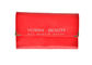 Red Snap Đóng 9 Slots Leather Makeup Brush Roll Beauty Cosmetics Tool Bag