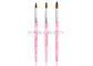 Màu hồng acrylic UV Gel tròn Nail Art Brush với mái tóc tự nhiên Kolinsky