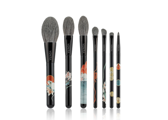 Lễ hội sắc đẹp Vonira Basic 7 Pieces Makeup Brushes Collection Gift Set de Brochas de Maquillaje chuyên nghiệp OEM ODM