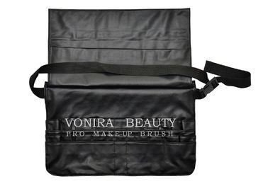 Pro Makeup Brush Pockets Bag Mỹ phẩm Case Case Artist Artist Dây đeo màu đen