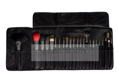 Animal Hair Professional Makeup Brush Set 23 Cái Với Ốp Mềm PU