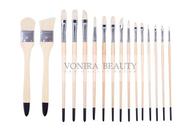 Nghệ sĩ chuyên nghiệp Body Paint Brush Set Với ​​Hộp đựng 16 Cái Màu Nước Màu Sơn Acrylic