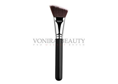 Màu đen bền màu riêng tư Lable Makeup Brush, Angled Buffing Sculpting Brush