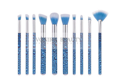 Eye Catching Blue Mass Level Makeup Brush, Face And Eye Brush Set Water Look Xử lý