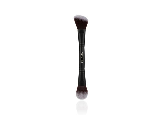 Vonira Chuyên Nghiệp Kép Kết Thúc Trang Điểm Má Hồng Đường Viền Cọ 2 Mặt Cao Cấp Phấn Bronzer Có Tay Cầm Màu Đen