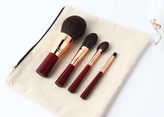 Vonira Beauty Red Màu hồng hồng Essential Travel Brush Set 100% Vegan Cruelty Free 8 Piece Mini Face Eye Makeup Brush Kit