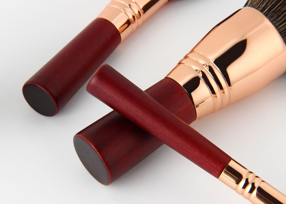 Vonira Beauty Red Màu hồng hồng Essential Travel Brush Set 100% Vegan Cruelty Free 8 Piece Mini Face Eye Makeup Brush Kit