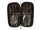 Túi đựng cọ trang điểm di động Túi đựng mỹ phẩm Túi xách đa chức năng với túi trong cho du lịch &amp;amp; nhà, màu đen