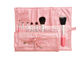 Mỹ phẩm di động Bàn chải trang điểm Set Pink Travel Makeup Roll