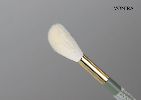 Vonira tùy chỉnh bán buôn tóc dê màu trắng tự nhiên trang điểm tóc đỏ chải với dịch vụ nhãn riêng