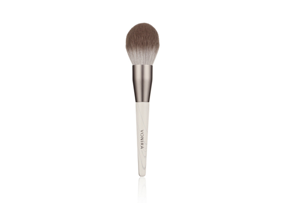 Vonira New Arrival Biodegradable Corn fiber Makeup Powder Brush With Grey Aluminum Ferrule Eco Freindly Cầm gỗ