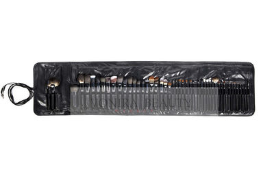 Nhãn hiệu riêng Bàn chải trang điểm Full Face Set 48 PC với bàn chải PU màu đen