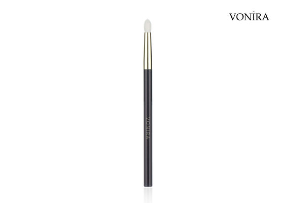 Vonira tùy chỉnh bán buôn tóc dê màu trắng tự nhiên phẳng màu nâu đậm tay cầm Eye Crease Makeup Brush